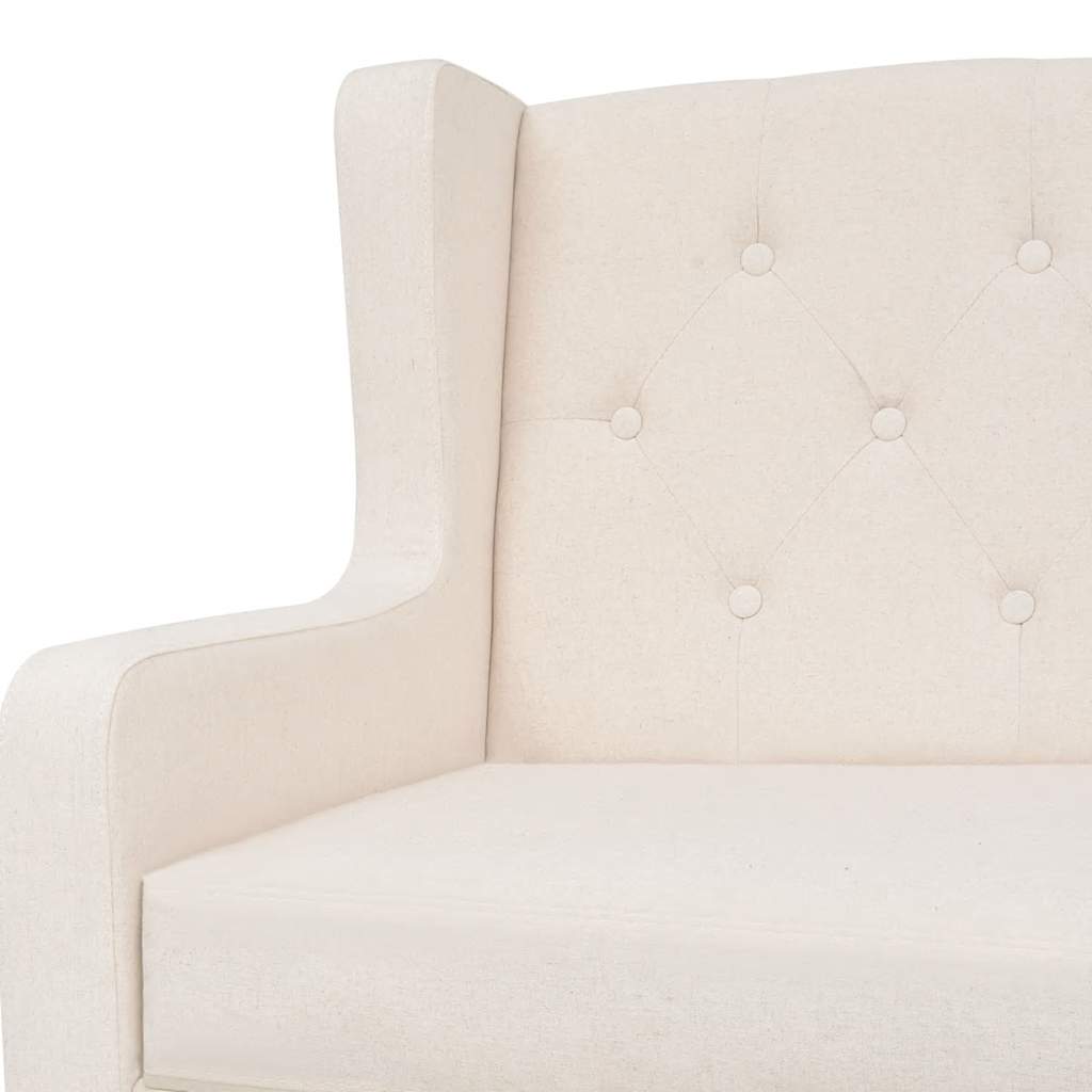 Ensemble de canapés 2 pcs tissu blanc crème - XIOS
