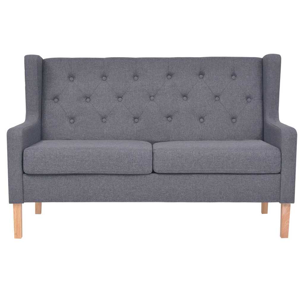 Ensemble de canapés 2 pcs tissu gris - XIOS