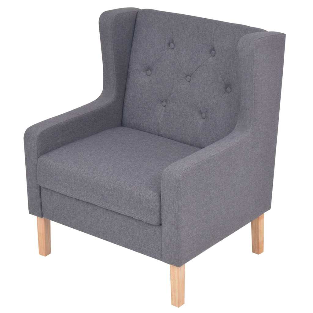 Ensemble de canapés 2 pcs tissu gris - XIOS
