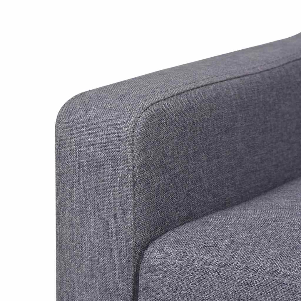Ensemble de canapés 2 pcs tissu gris - XIOS