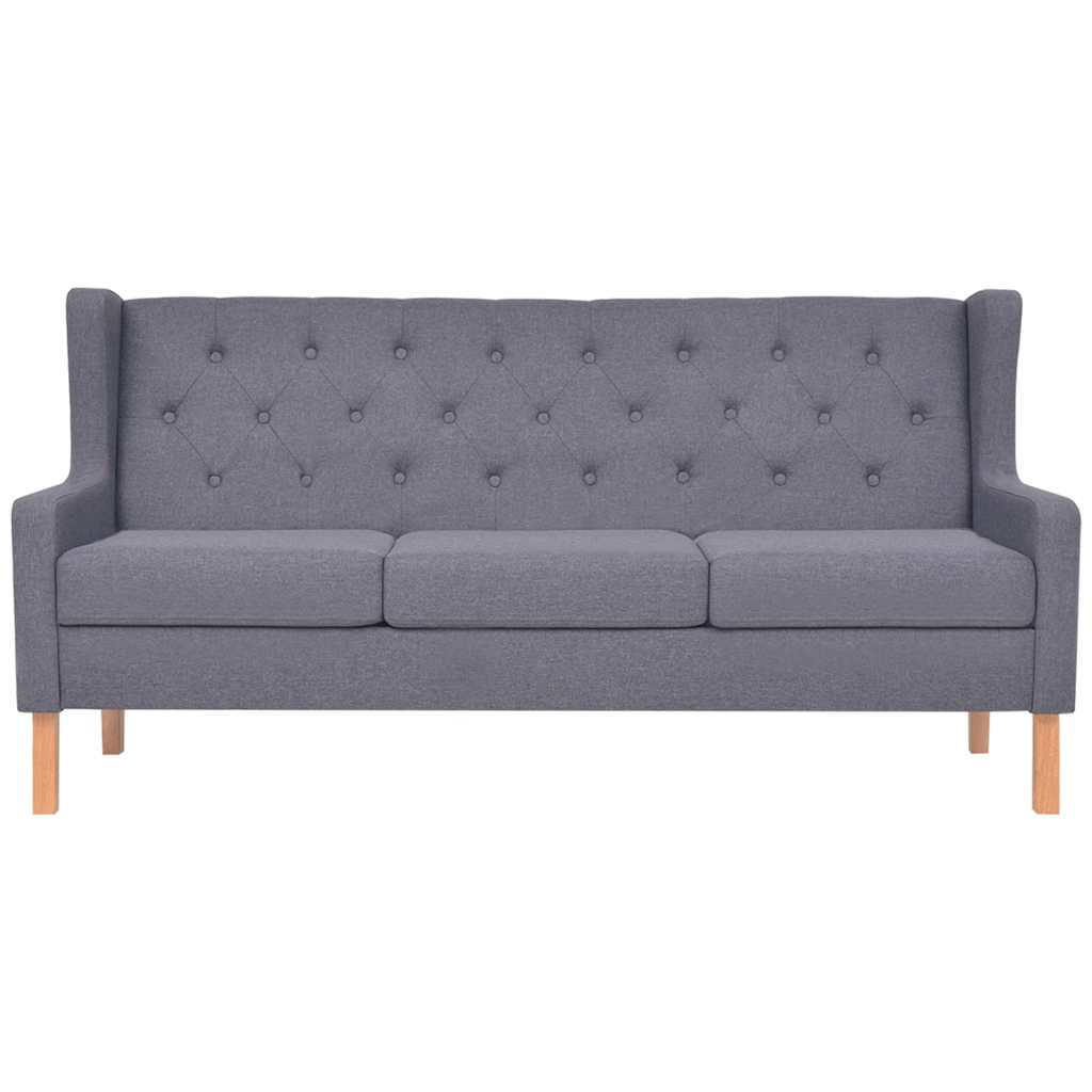 Ensemble de canapés 2 pcs tissu gris - XIOS