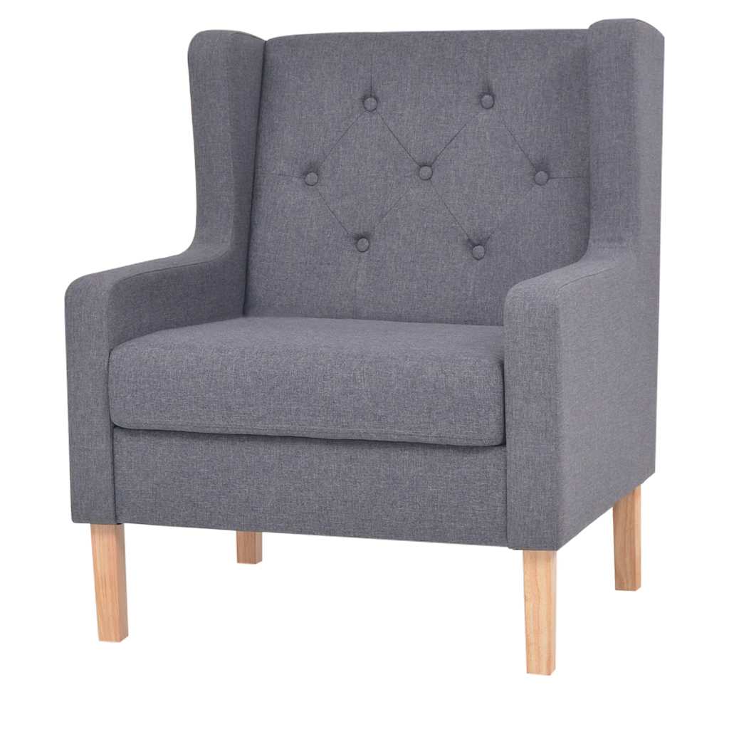 Ensemble de canapés 2 pcs tissu gris - XIOS