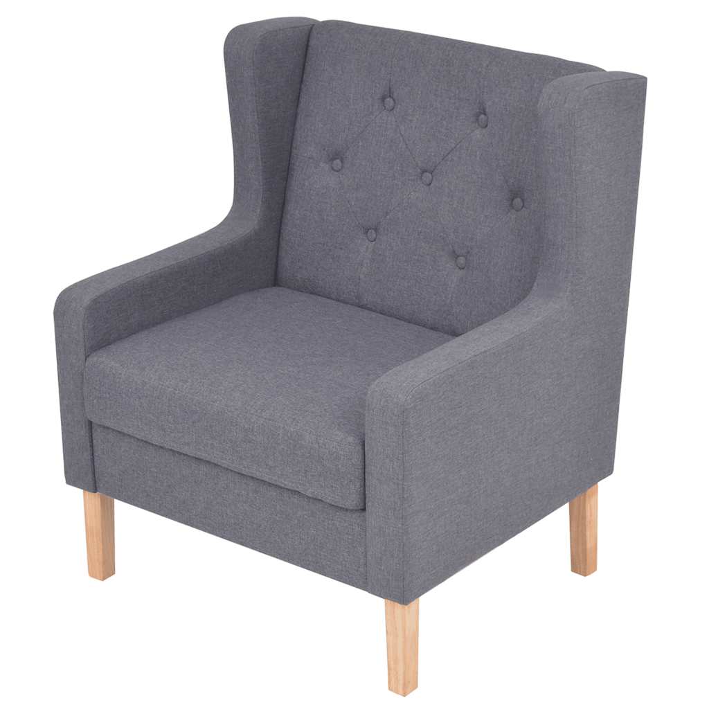 Ensemble de canapés 2 pcs tissu gris - XIOS