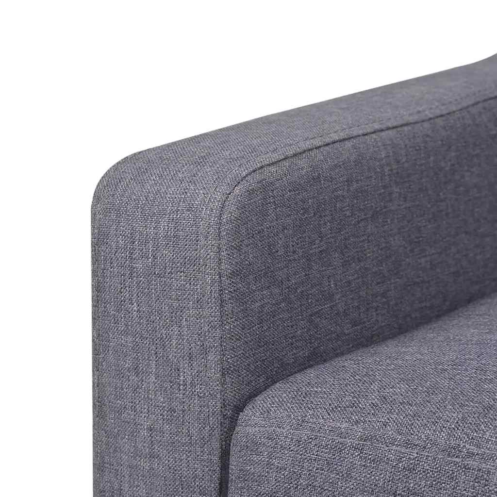 Ensemble de canapés 2 pcs tissu gris - XIOS