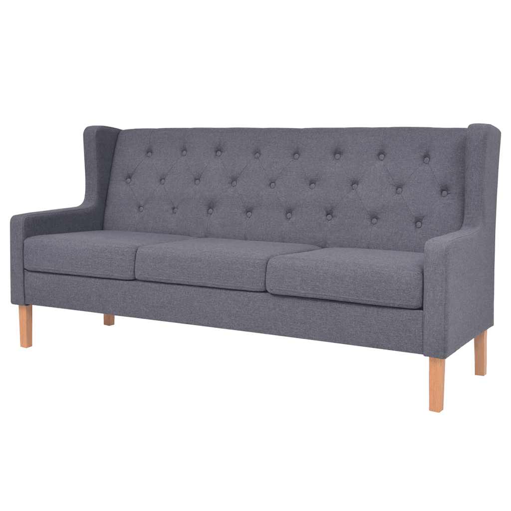 Ensemble de canapés 2 pcs tissu gris - XIOS