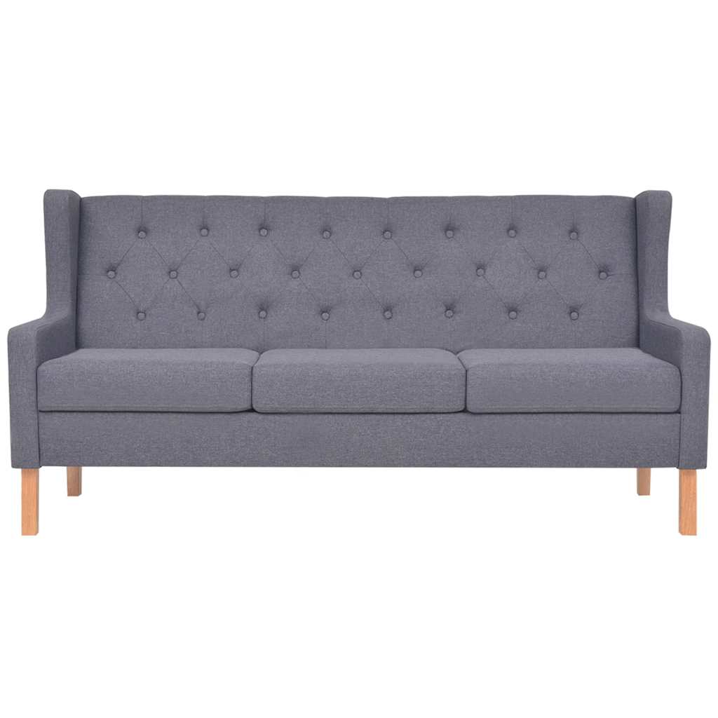 Ensemble de canapés 2 pcs tissu gris - XIOS