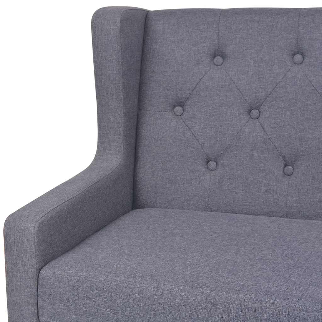 Ensemble de canapés 2 pcs tissu gris - XIOS