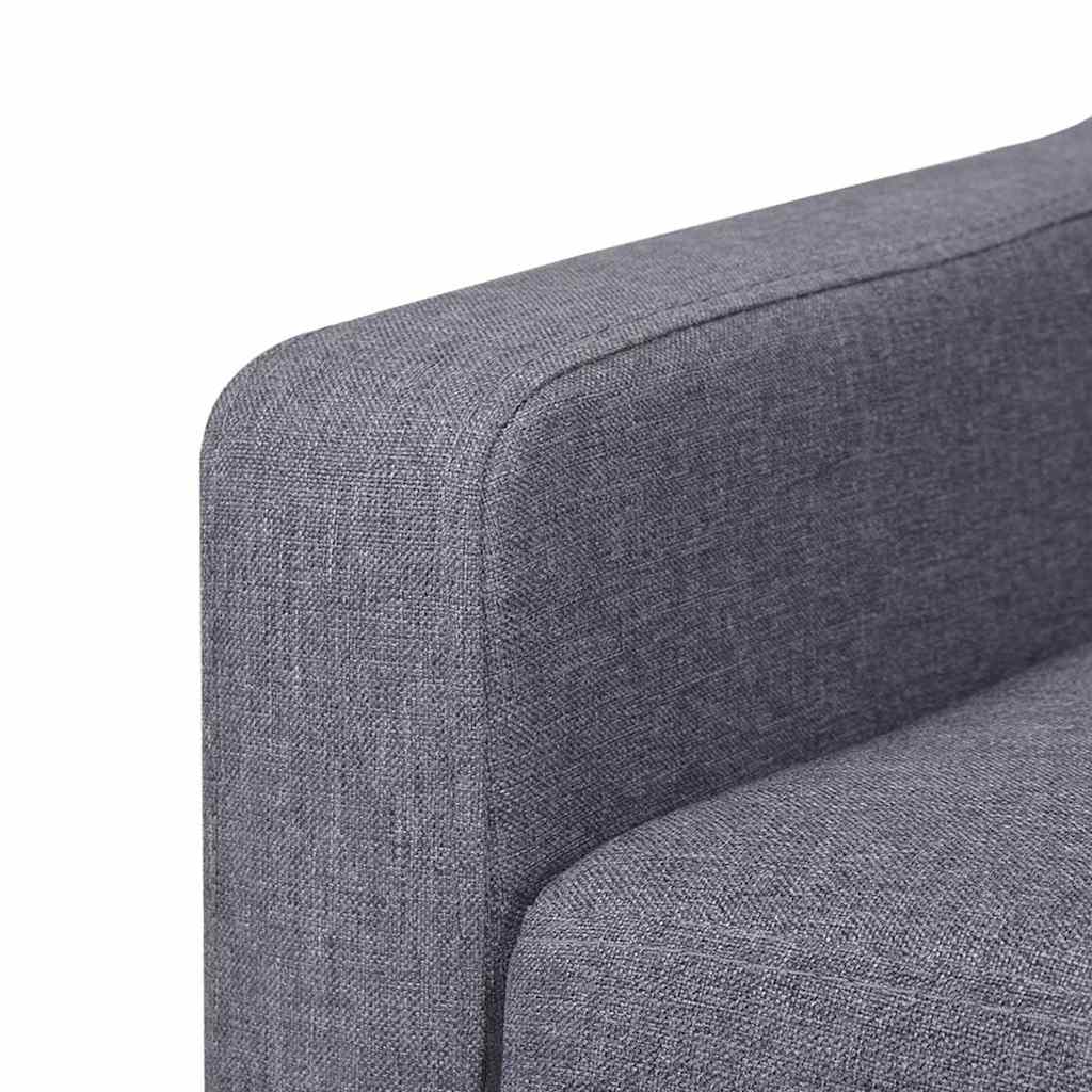 Ensemble de canapés 2 pcs tissu gris - XIOS