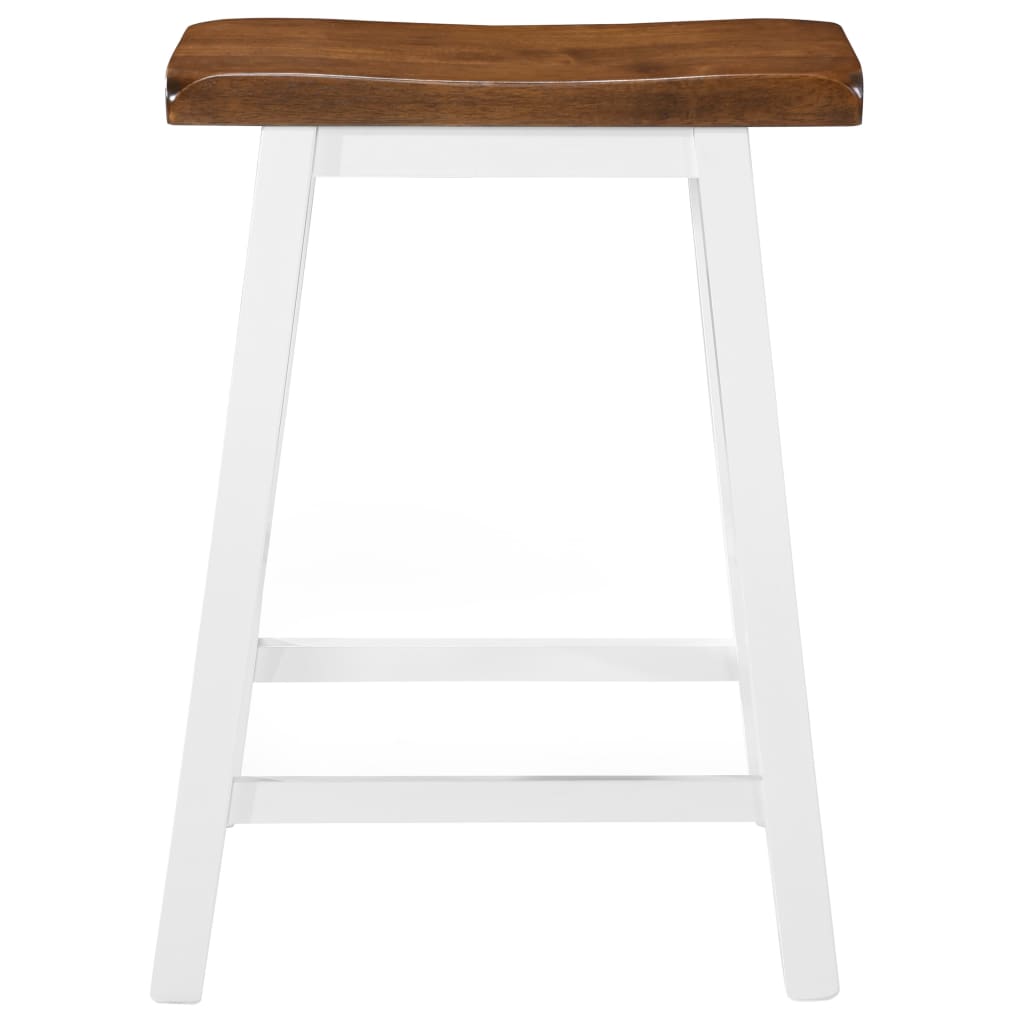 Tabourets de bar lot de 2 bois massif - XIOS
