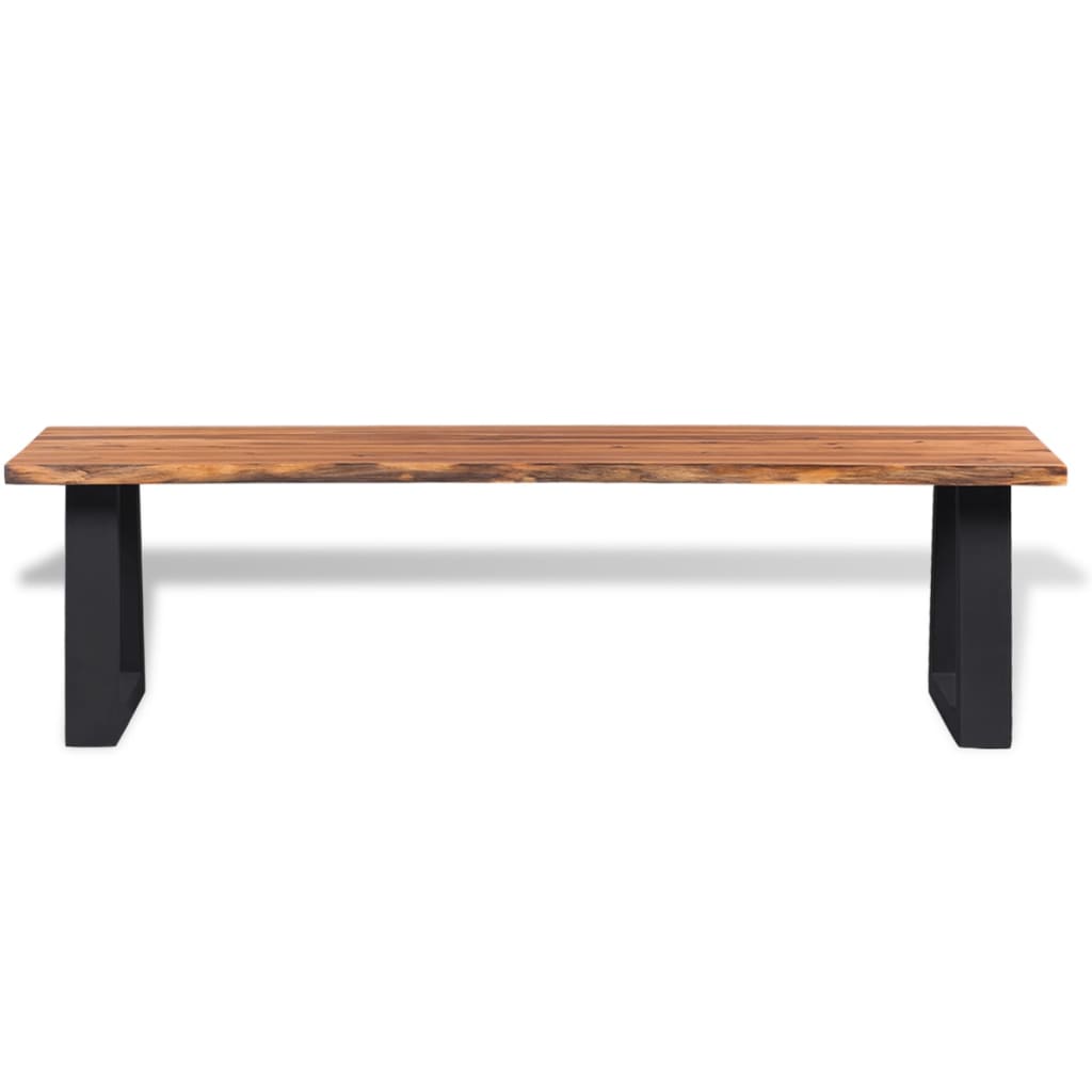 Banc en bois d'acacia massif 160 cm - XIOS
