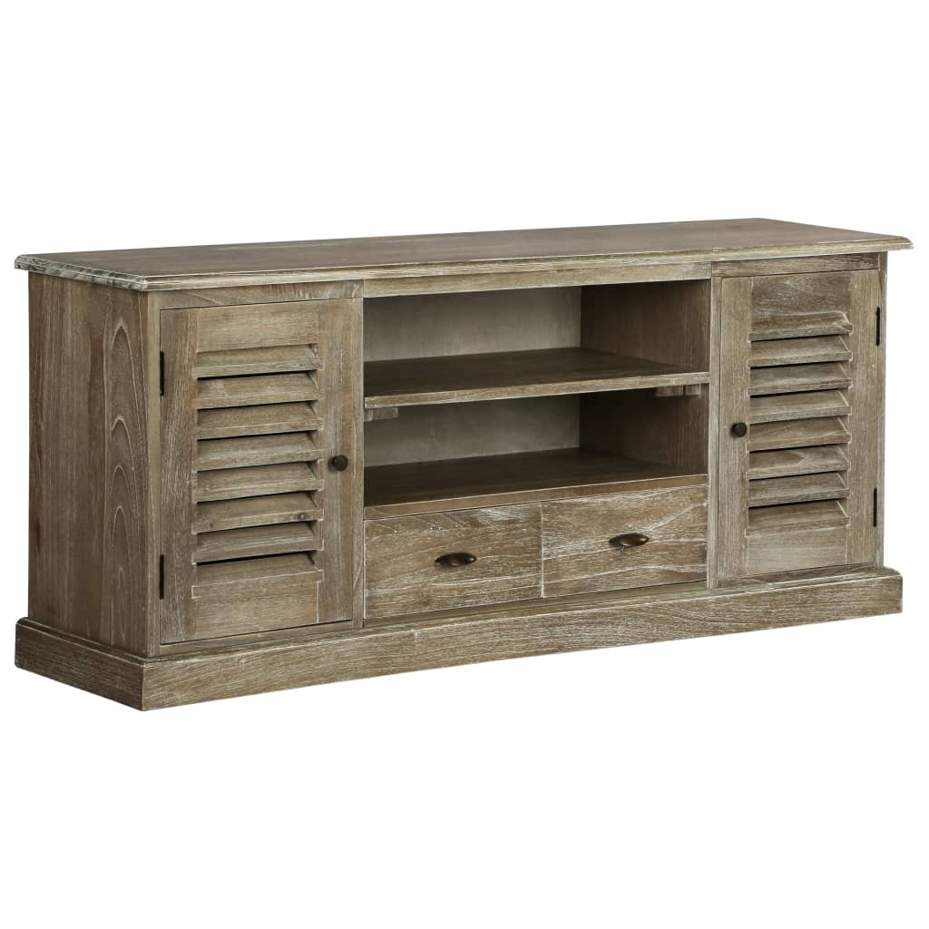Meuble TV Bois de melia azedarach massif 145 x 35 x 60 cm - XIOS