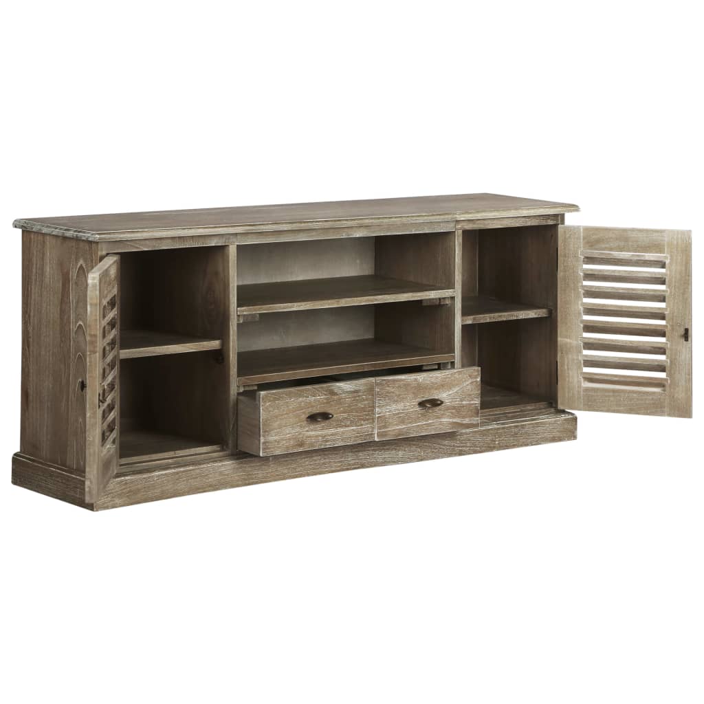 Meuble TV Bois de melia azedarach massif 145 x 35 x 60 cm - XIOS