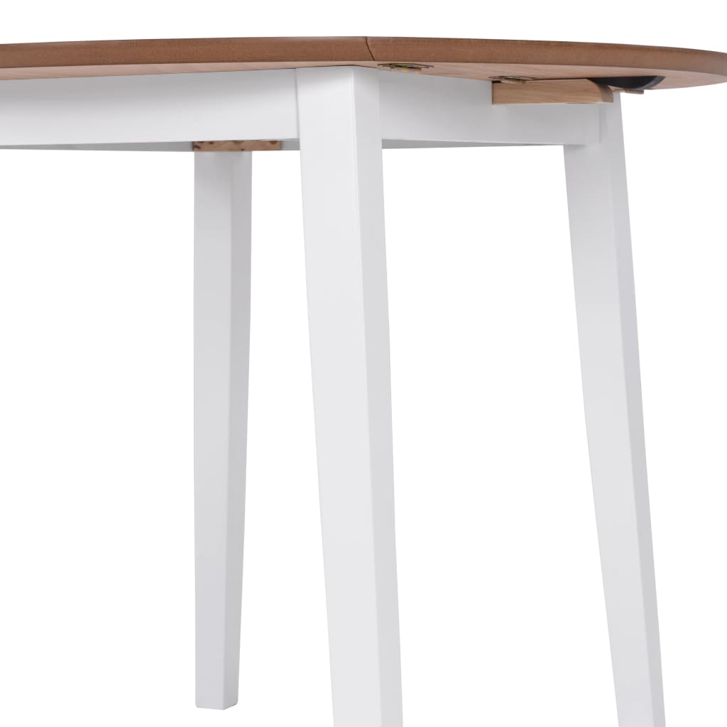 Ensemble de salle à manger 3 pcs MDF et hévéa Blanc - XIOS