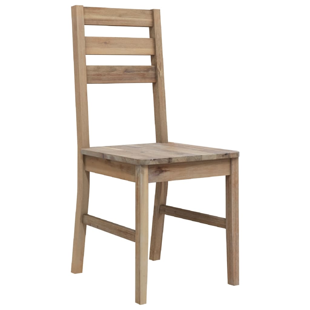 Chaises à manger lot de 2 bois d'acacia solide - XIOS