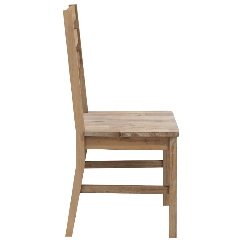 Chaises à manger lot de 2 bois d'acacia solide - XIOS