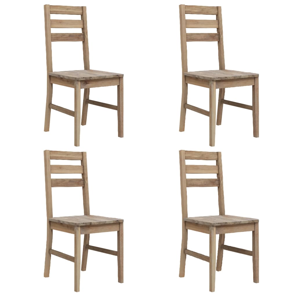 Chaises à manger lot de 4 bois d'acacia massif - XIOS