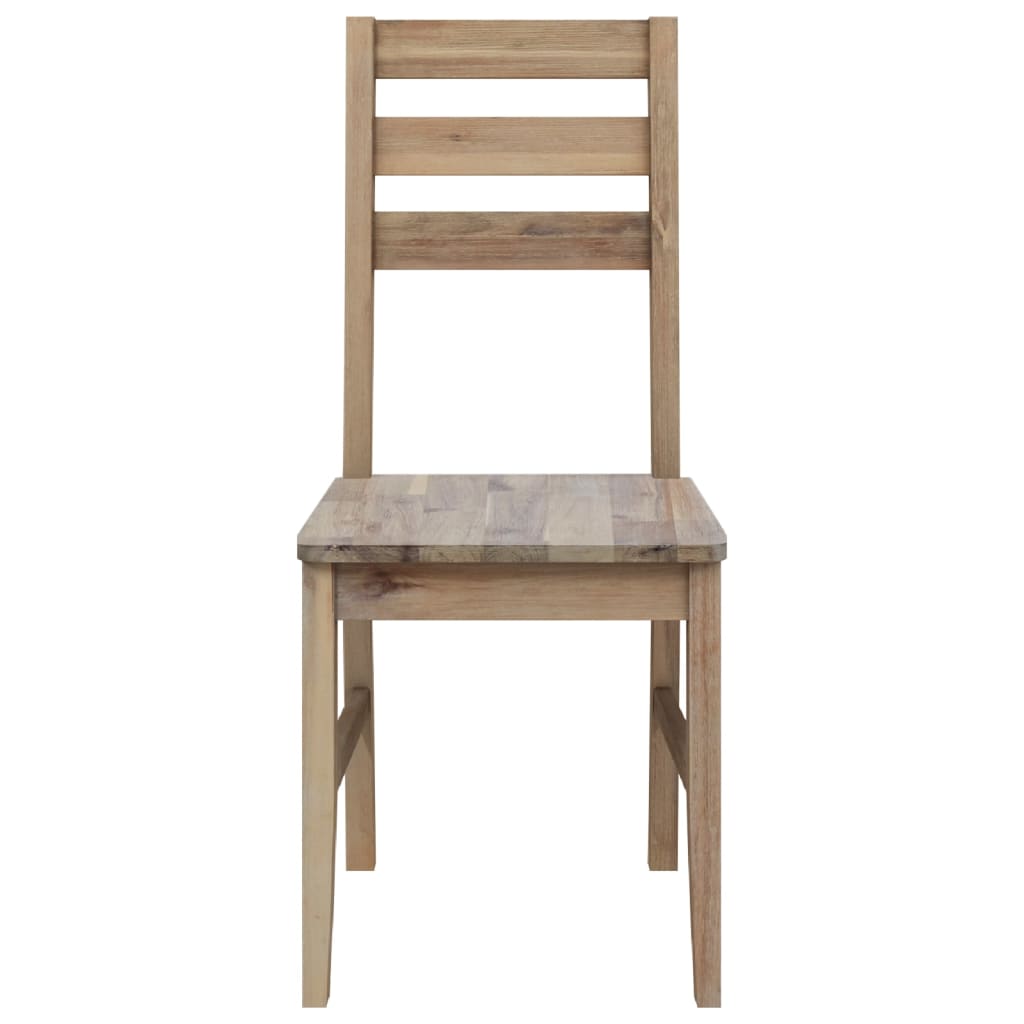 Chaises à manger lot de 4 bois d'acacia massif - XIOS