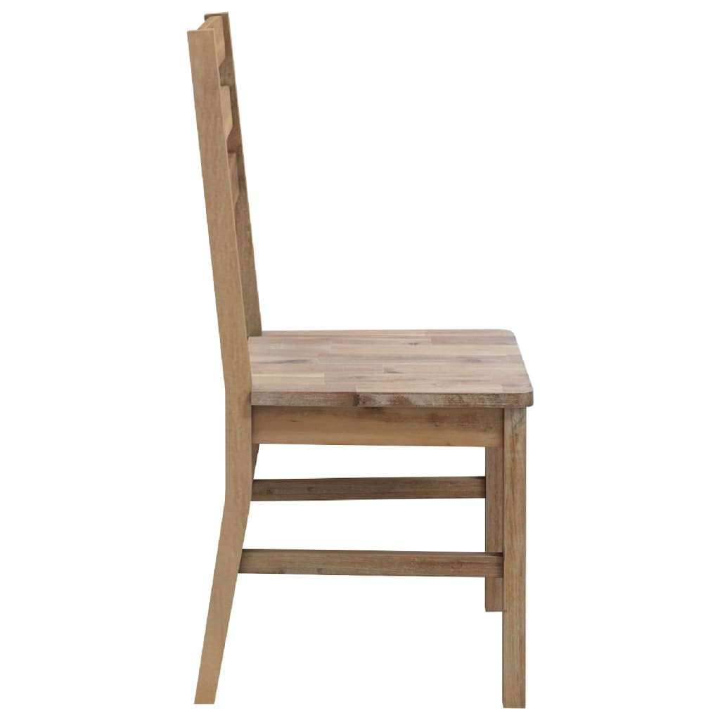 Chaises à manger lot de 4 bois d'acacia massif - XIOS