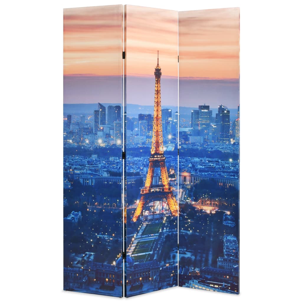 Cloison de séparation pliable 120x170 cm Paris la nuit - XIOS