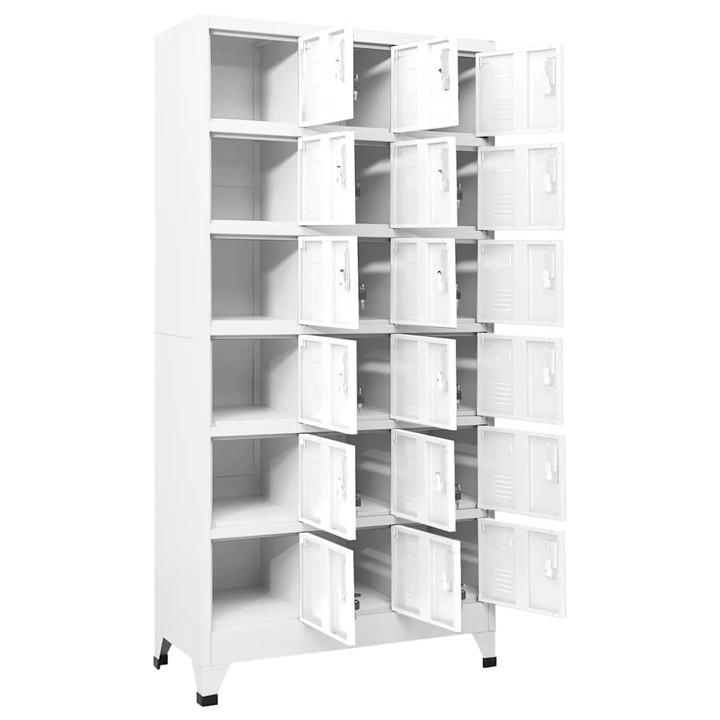 Armoire à casier avec 18 compartiments Métal 90x40x180 cm - XIOS