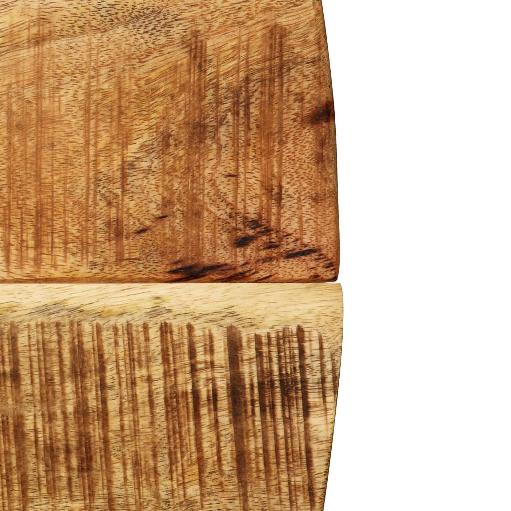 Table à manger Bois de manguier brut massif et acier 120x77 cm - XIOS
