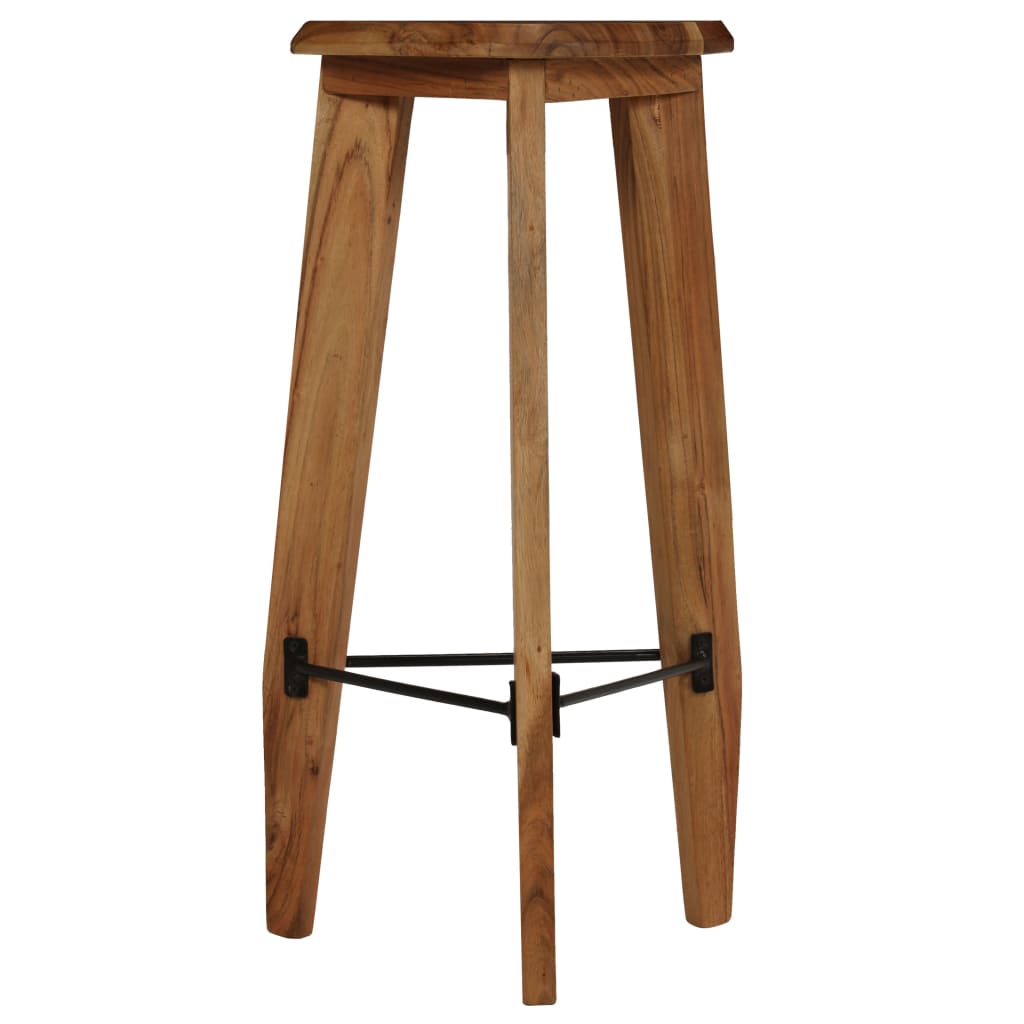 Tabourets de bar lot de 2 bois d'acacia massif - XIOS