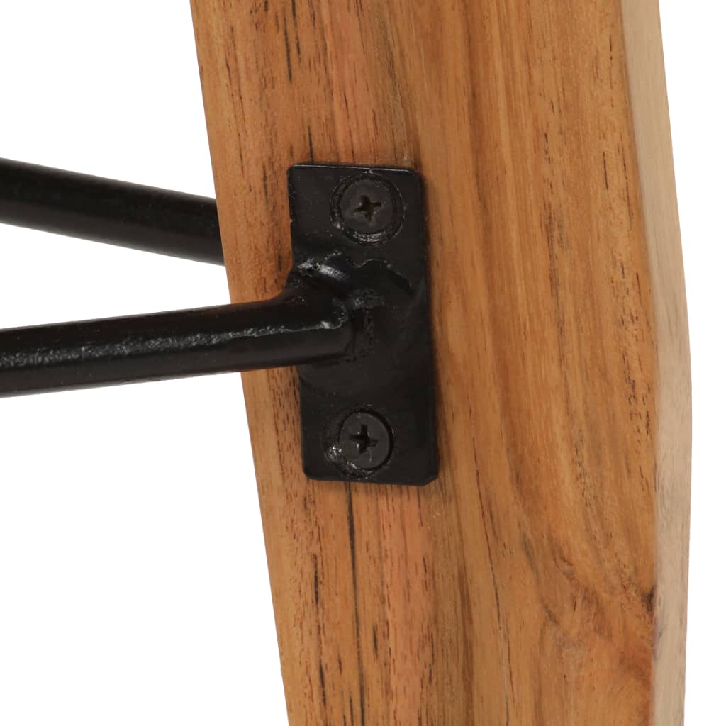 Tabourets de bar lot de 2 bois d'acacia massif - XIOS