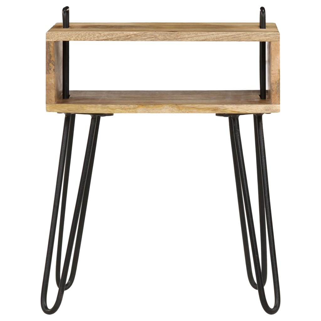 Table de chevet Bois de manguier massif 40 x 34 x 47 cm