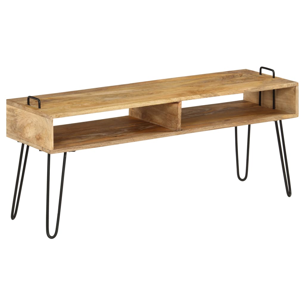 Meuble TV Bois de manguier massif 110 x 35 x 45 cm - XIOS
