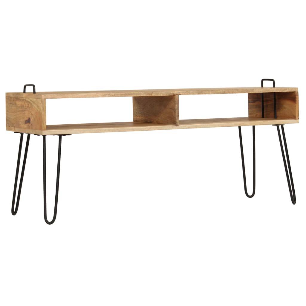 Meuble TV Bois de manguier massif 110 x 35 x 45 cm - XIOS