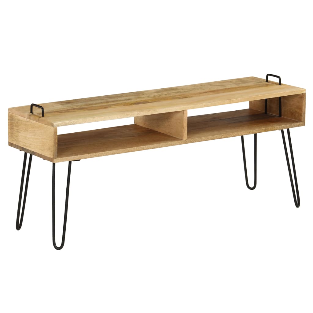 Meuble TV Bois de manguier massif 110 x 35 x 45 cm - XIOS