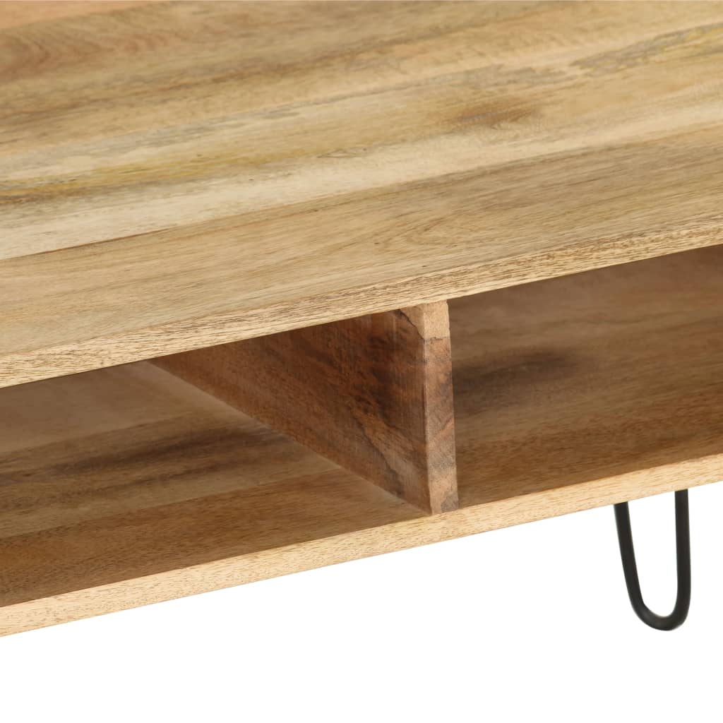 Meuble TV Bois de manguier massif 110 x 35 x 45 cm - XIOS