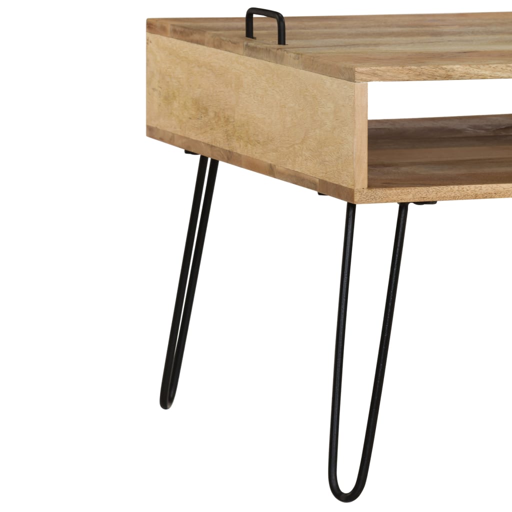 Meuble TV Bois de manguier massif 110 x 35 x 45 cm - XIOS
