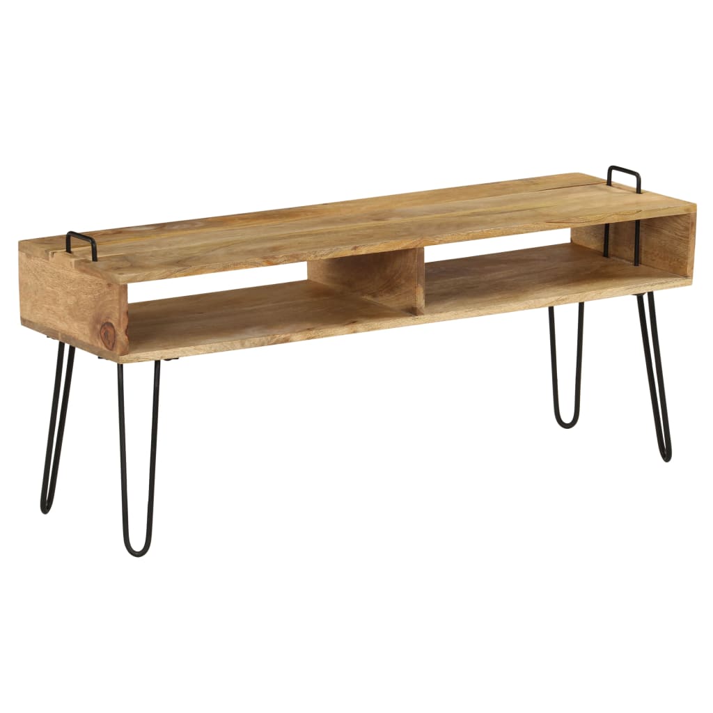Meuble TV Bois de manguier massif 110 x 35 x 45 cm - XIOS