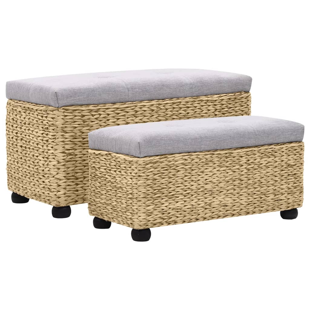 Ensemble de banc lot de 2 Jacinthe d'eau Gris - XIOS