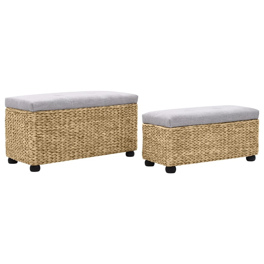 Ensemble de banc lot de 2 Jacinthe d'eau Gris - XIOS