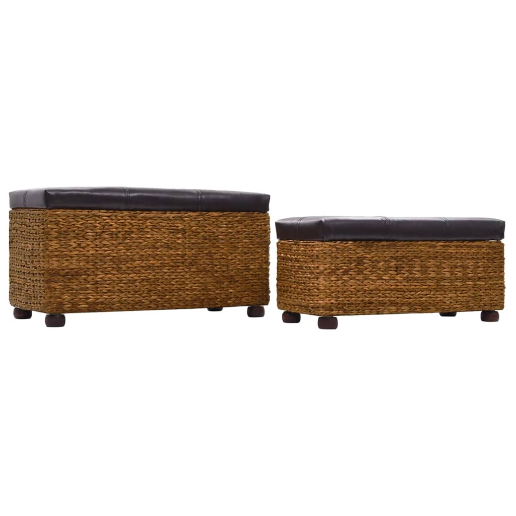 Ensemble de banc lot de 2 Jacinthe d'eau Marron - XIOS