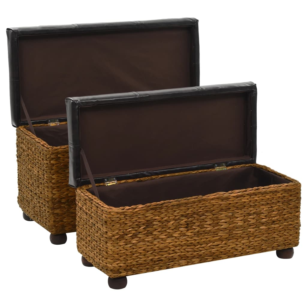 Ensemble de banc lot de 2 Jacinthe d'eau Marron - XIOS