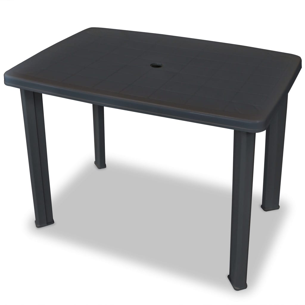 Ensemble de bistro 3 pcs Plastique Anthracite
