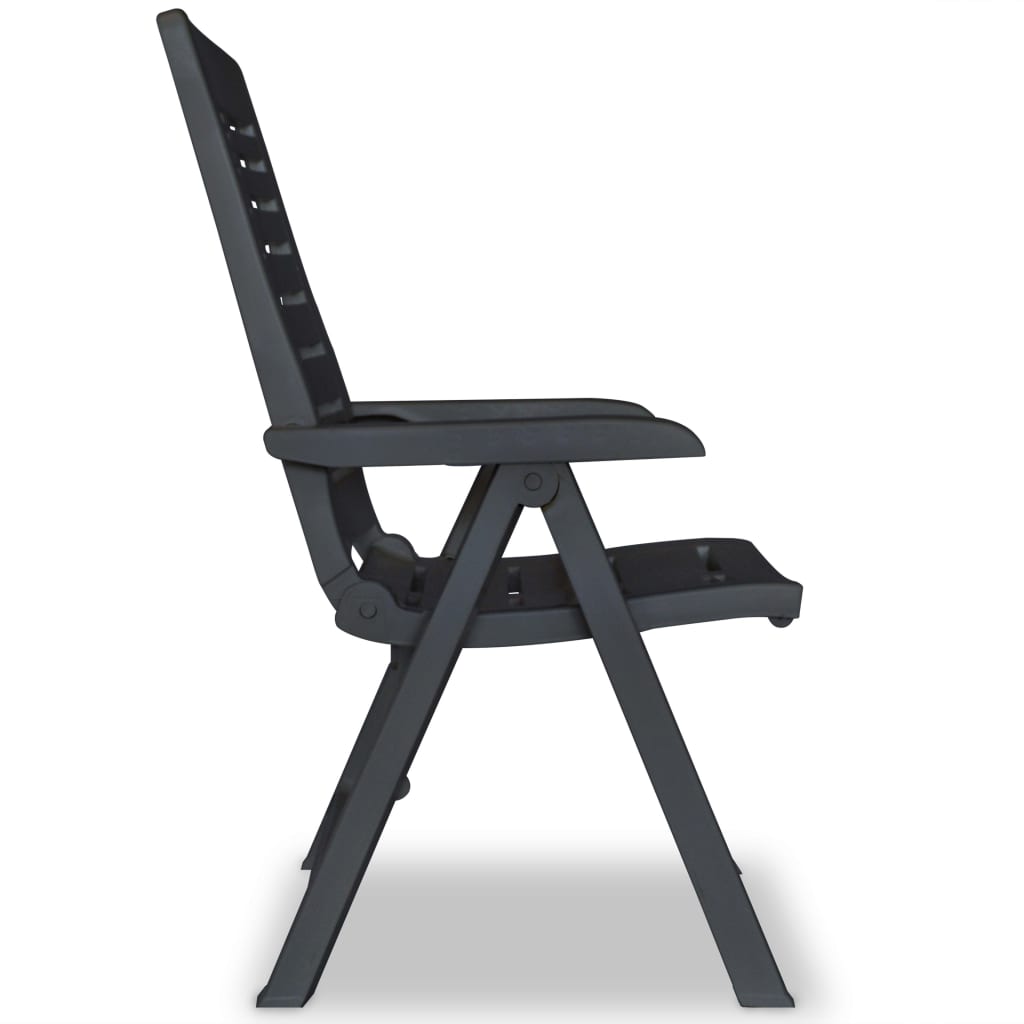 Ensemble de bistro 3 pcs Plastique Anthracite