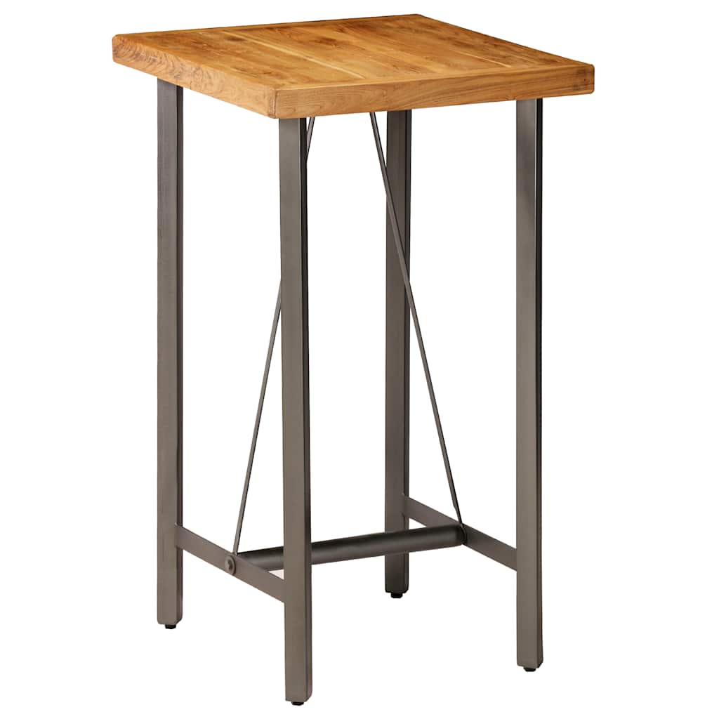 Table de bar Teck recyclé massif 60x60x107 cm - XIOS