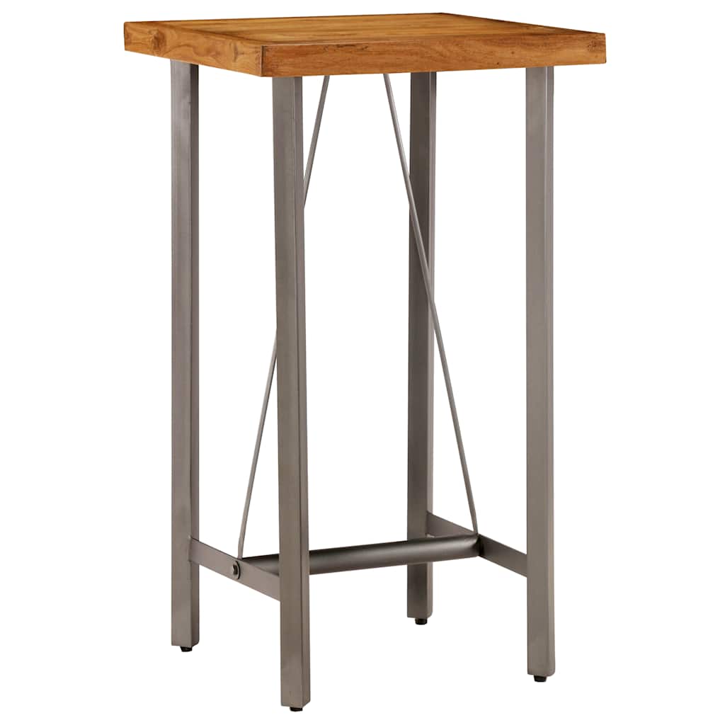 Table de bar Teck recyclé massif 60x60x107 cm - XIOS