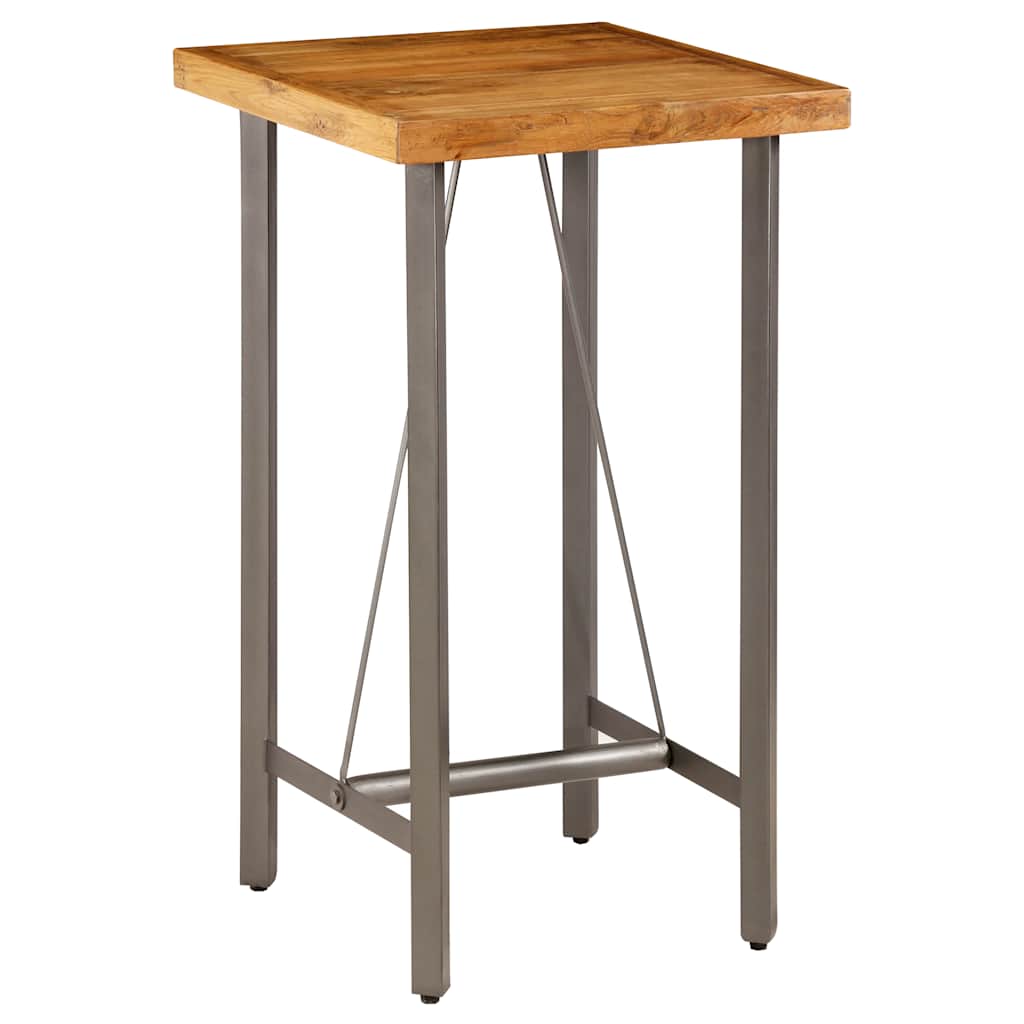Table de bar Teck recyclé massif 60x60x107 cm - XIOS