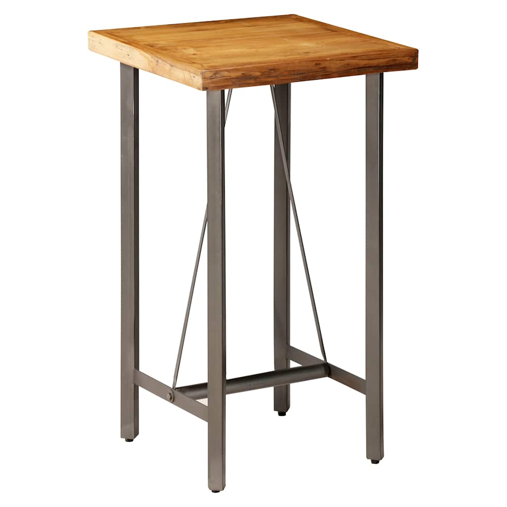 Table de bar Teck recyclé massif 60x60x107 cm - XIOS