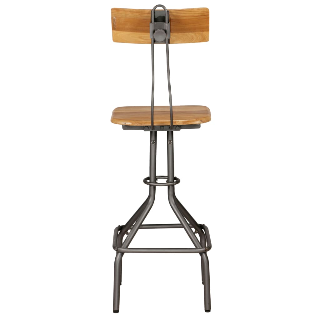 Ensemble de bar 3 pcs Teck recyclé massif