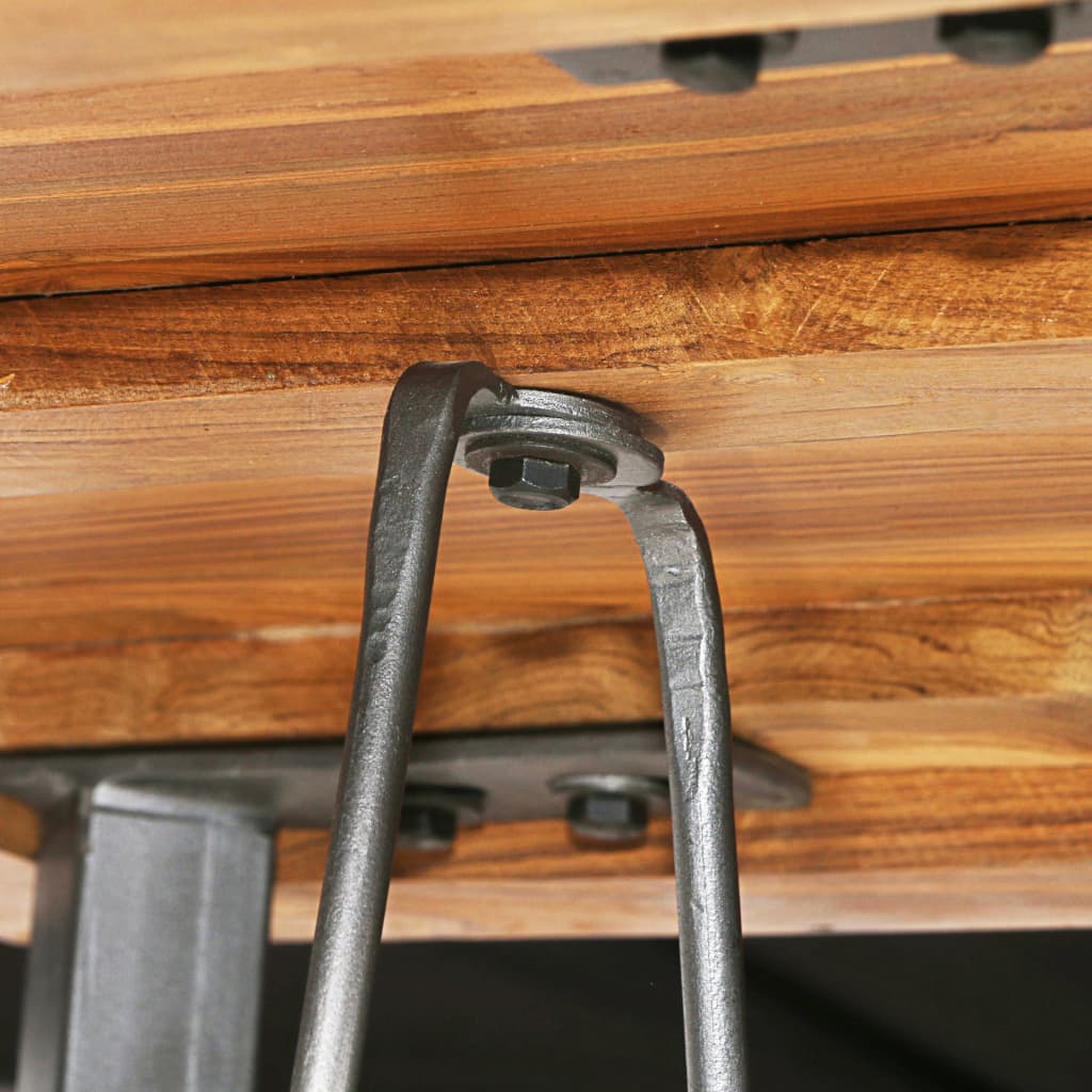 Ensemble de bar 3 pcs Teck recyclé massif - XIOS