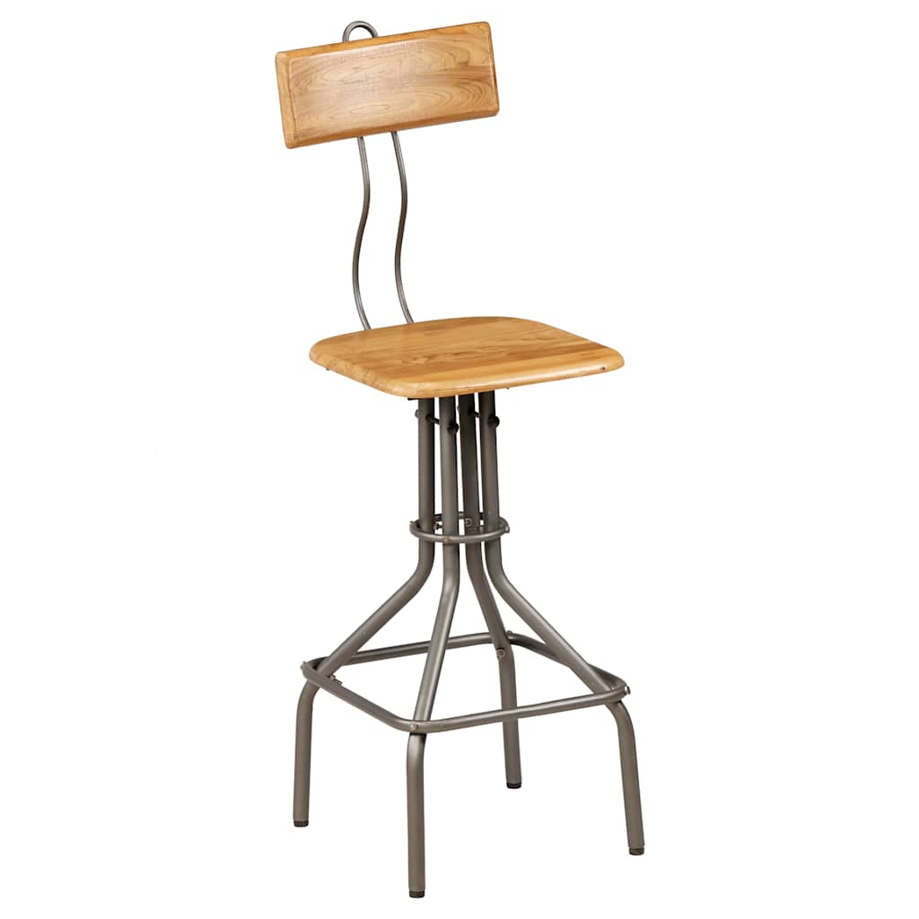 Ensemble de bar 3 pcs Teck recyclé massif