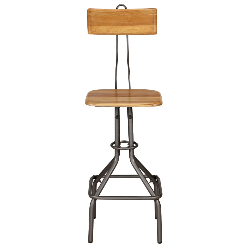 Ensemble de bar 3 pcs Teck recyclé massif