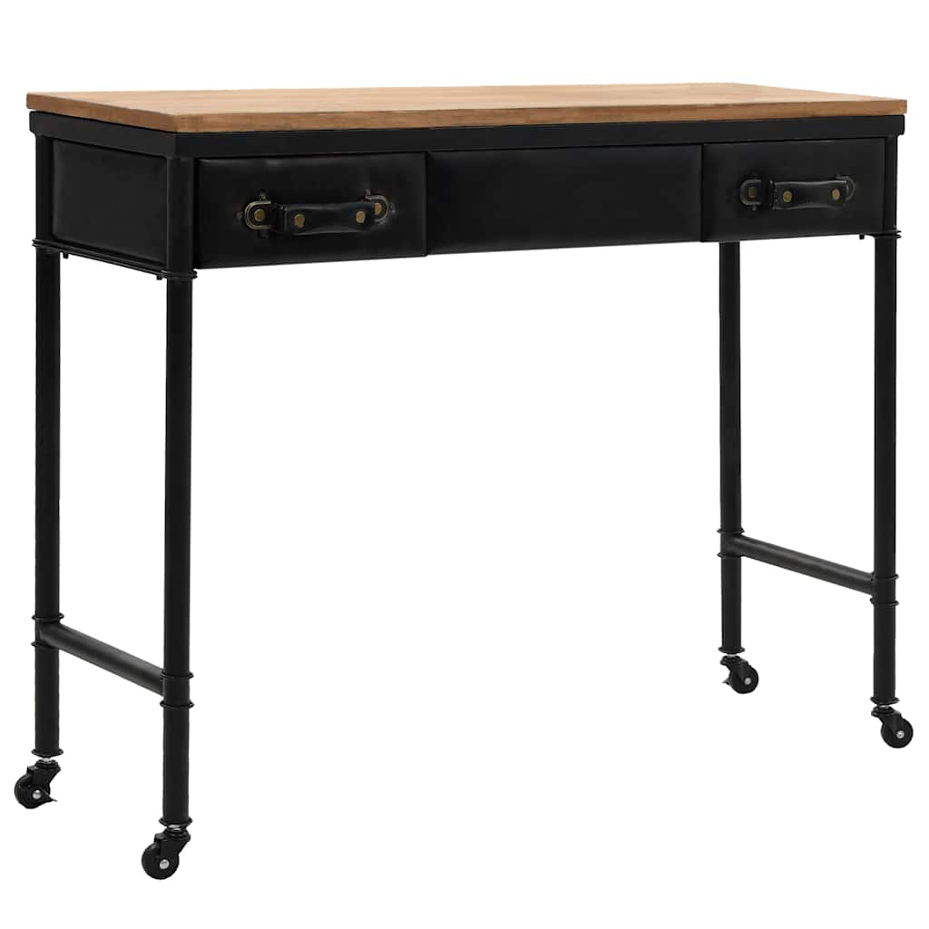 Table console MDF et bois de sapin 100 x 33,5 x 80 cm - XIOS