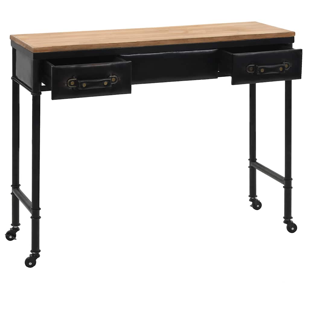 Table console MDF et bois de sapin 100 x 33,5 x 80 cm - XIOS